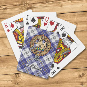 Baraja De Cartas Clan MacPherson Escudo por Blue Dress Tartán