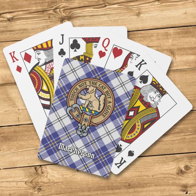 Baraja De Cartas Clan MacPherson Escudo por Blue Dress Tartán (Subido por el creador)