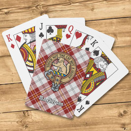 Baraja De Cartas Clan MacPherson Escudo por Red Dress Tartán