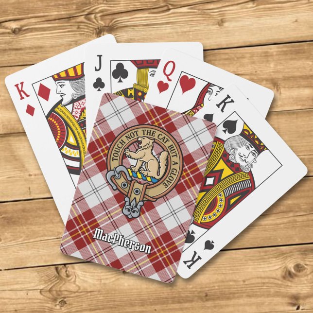 Baraja De Cartas Clan MacPherson Escudo por Red Dress Tartán (Subido por el creador)