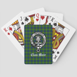Baraja De Cartas Clan Muir o más placa Escudo y tartán