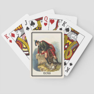Baraja De Cartas Clan Ross Classic Scotland Bicicleta Deck