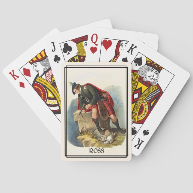 Baraja De Cartas Clan Ross Classic Scotland Bicicleta Deck (Reverso)
