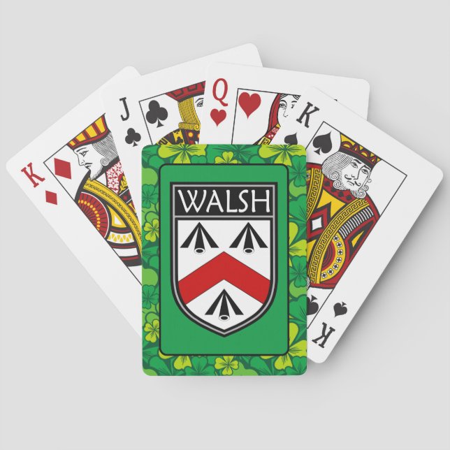 Baraja De Cartas Clan Walsh irlandés (Reverso)