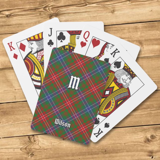 Baraja De Cartas Clan Wilson Modern Tartán (Subido por el creador)