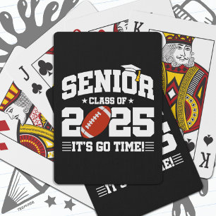 Baraja De Cartas Clase de equipo de fútbol de graduación 2025 Senio