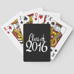 Baraja De Cartas Clase de Graduación de Tipografía Retro 2016