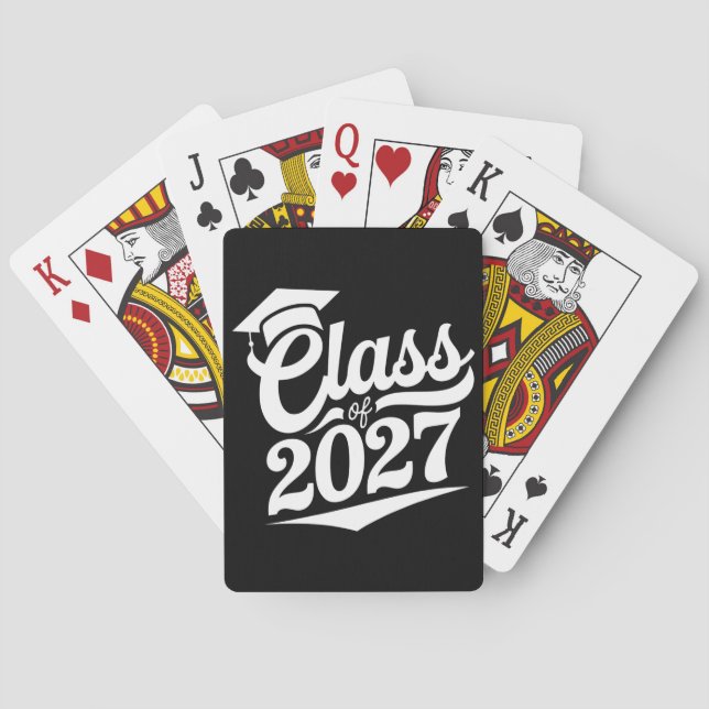 Baraja De Cartas Clase De Graduado De 2027 (Reverso)