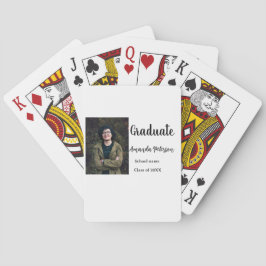 Baraja De Cartas Clásica graduación agregar nombre de foto clase de