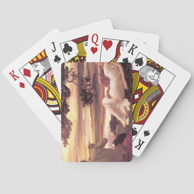 Baraja De Cartas Clásica Idyll (por Frederic Leighton) (Reverso)