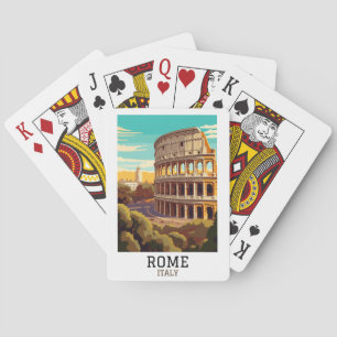 Baraja De Cartas Clásica Roma Italia Colosseo Histórico
