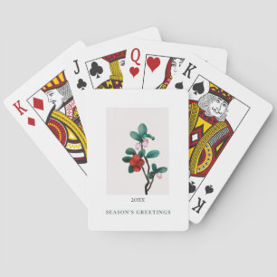 Baraja De Cartas Clásicas Temporadas Saludos Prisiones De Invierno 