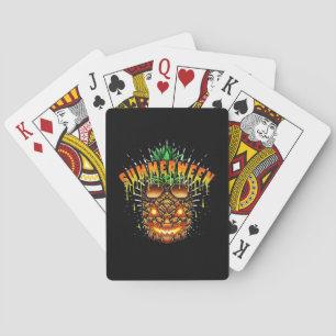Baraja De Cartas Clásico de Halloween, Monstruo de Piña Tropical