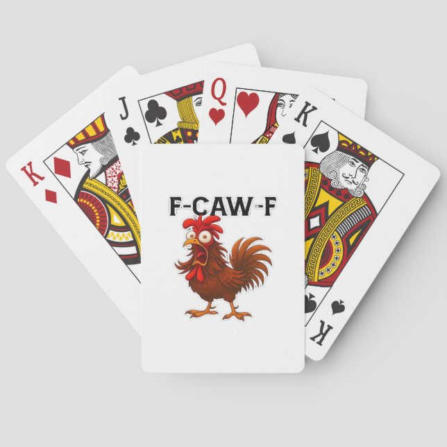 Baraja De Cartas Clásico de Pollo F-Caw-F (Reverso)