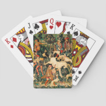 Clásico medieval de Tapestries de Unicornio defien