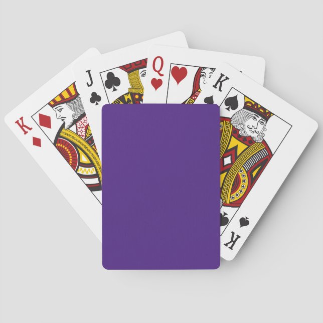 Baraja De Cartas Clásico Morado Monstruo (Reverso)