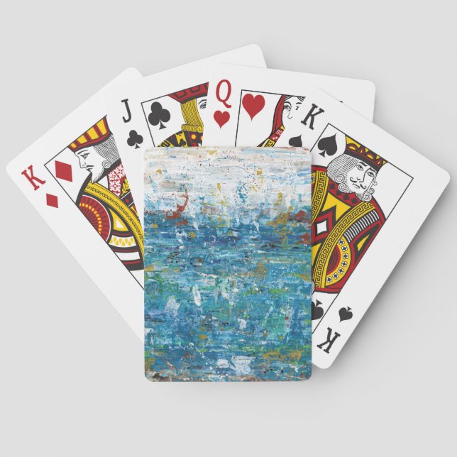 Baraja De Cartas Classic Playing Cards featuring mixed media art (Reverso)