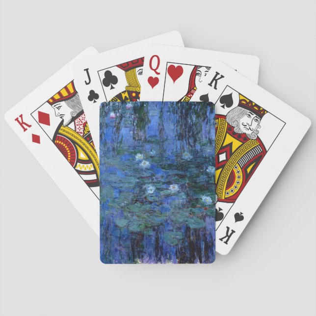Baraja De Cartas Claude Monet Blue Water Lilies (Reverso)