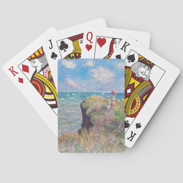 Baraja De Cartas Claude Monet - Camino acantilado en Pourville (Reverso)