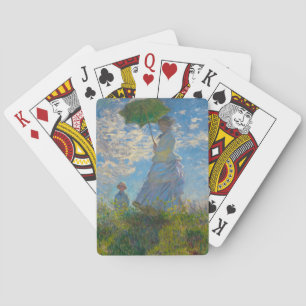 Baraja De Cartas Claude Monet con una sombrilla