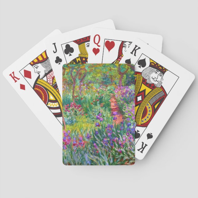 Baraja De Cartas Claude Monet: El jardín Iris de Giverny (Reverso)