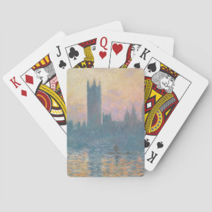 Baraja De Cartas Claude Monet el   las casas del parlamento, puesta