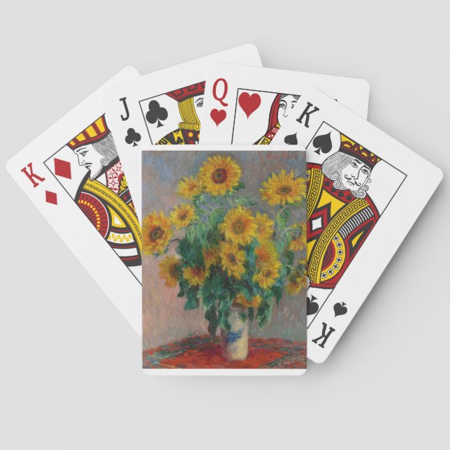 Baraja De Cartas Claude Monet, girasol (Reverso)