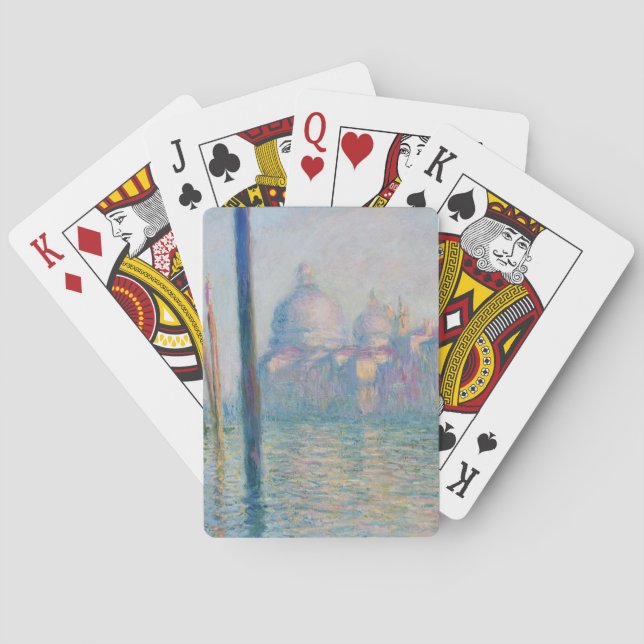 Baraja De Cartas Claude Monet Gran Canal Venecia Italia Viaje (Reverso)
