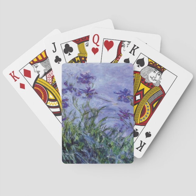 Baraja De Cartas Claude Monet Lila Irises (Reverso)