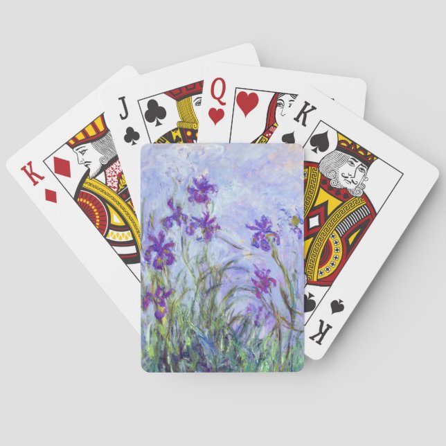 Baraja De Cartas Claude Monet - Lilac Irises / Iris Mauves (Reverso)