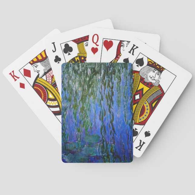 Baraja De Cartas Claude Monet - Lilis de agua con sauce lloroso (Reverso)