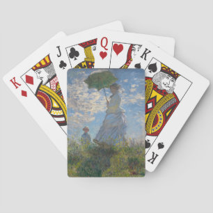 Baraja De Cartas Claude Monet Mujer con un Paraguas Arte Refinado