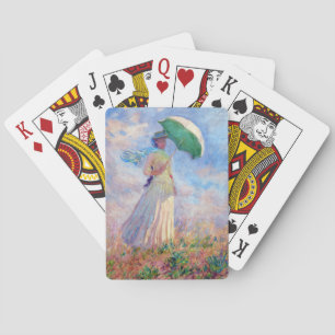 Baraja De Cartas Claude Monet - Mujer con un Parasol mirando a la d