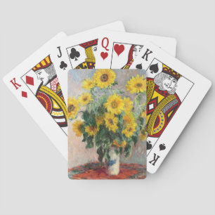 Baraja De Cartas Claude Monet Ramo de Girasoles 1881 Arte