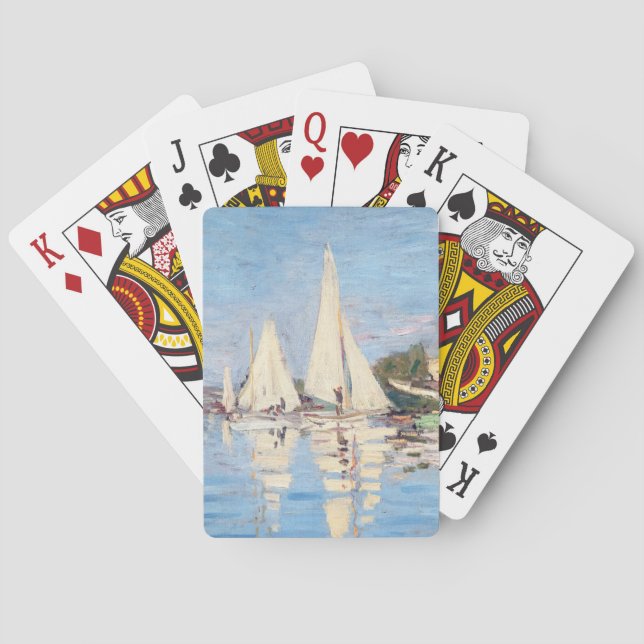 Baraja De Cartas Claude Monet - Regattas en Argenteuil (Reverso)