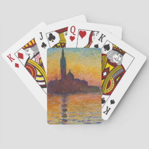Baraja De Cartas Claude Monet - San Giorgio Maggiore al anochecer