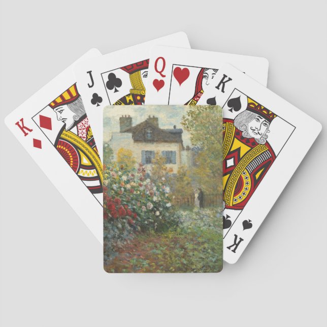Baraja De Cartas Claude Monet | The Artist's Garden in Argenteuil (Reverso)