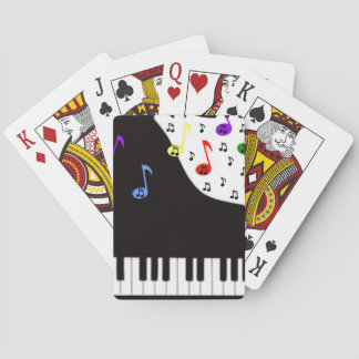 Baraja De Cartas Claves de piano y notas