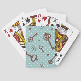Baraja De Cartas Claves de San Valentín retro