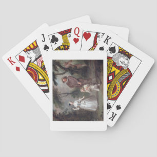 Baraja De Cartas Clavija Woffington como Rosalind con Celia y