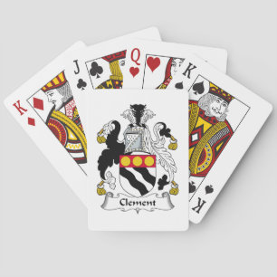 Baraja De Cartas Clement Family Crest