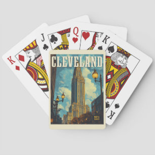 Baraja De Cartas Cleveland Vintage Travel