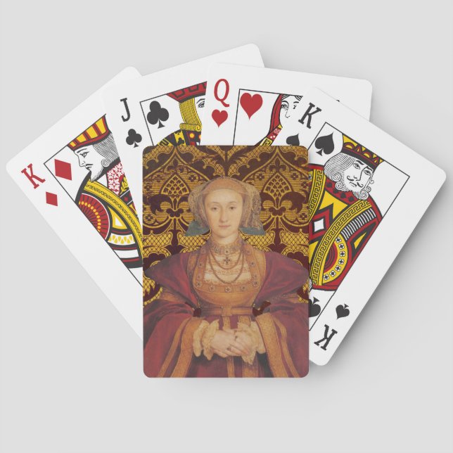 Baraja De Cartas Cleves de equipo - Reina Ana de los Cleves (Reverso)