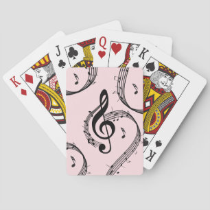Baraja De Cartas Climactic G Clef Music Pink