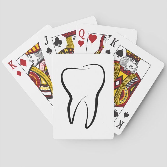 Baraja De Cartas Clínica Dental Dentistry Medical (Reverso)