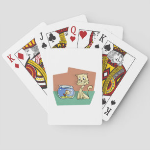 Baraja De Cartas Clipart de petanca de gato y peces