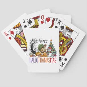 Baraja De Cartas Clipart Feliz Hallothanksmas