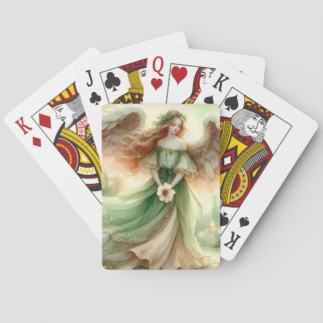 Baraja De Cartas Clover Serenity Angel (Reverso)