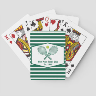 Baraja De Cartas Club Campestre Personalizado de tenis de rayas ver