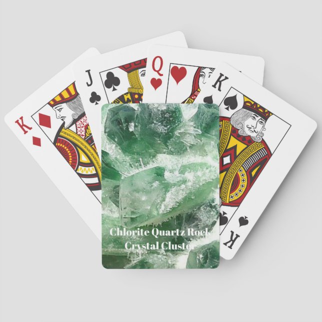 Baraja De Cartas Clúster Crystal Rock Quartz (Reverso)